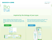 Tablet Screenshot of biotrue.com